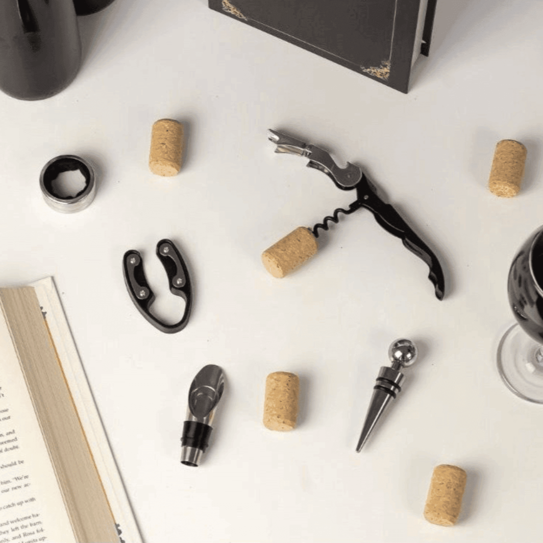 Book-Shaped Wine Opener Set