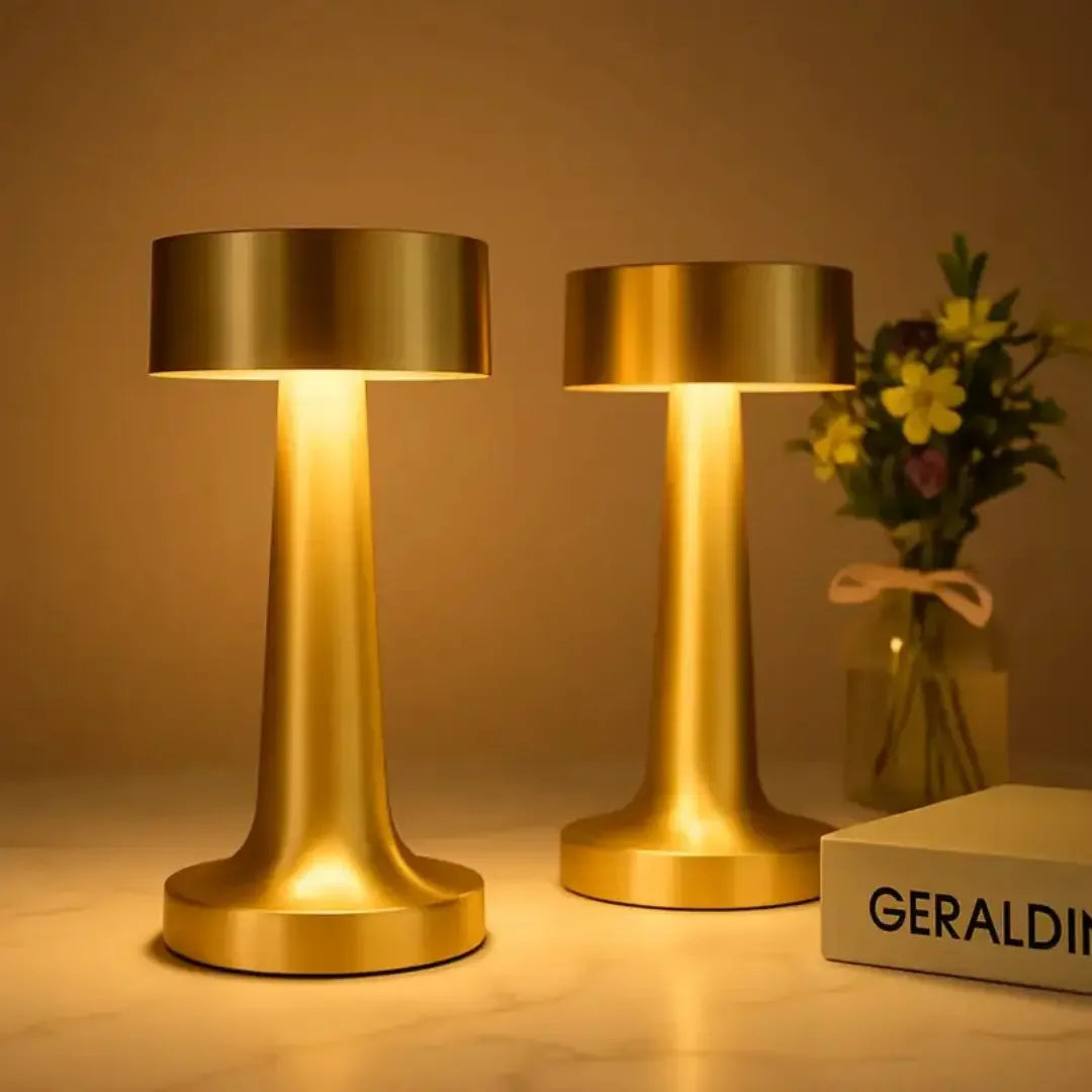 Rechargeable Metal Touch Table Lamp