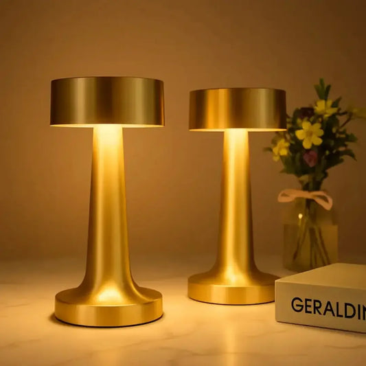 Rechargeable Metal Touch Table Lamp