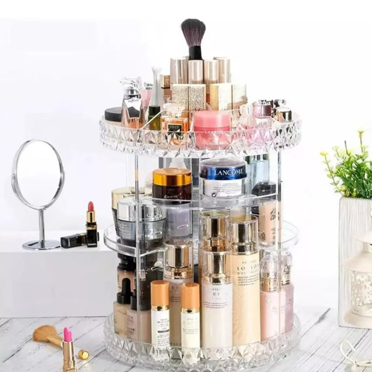 360° Rotating Acrylic Make-up Organiser