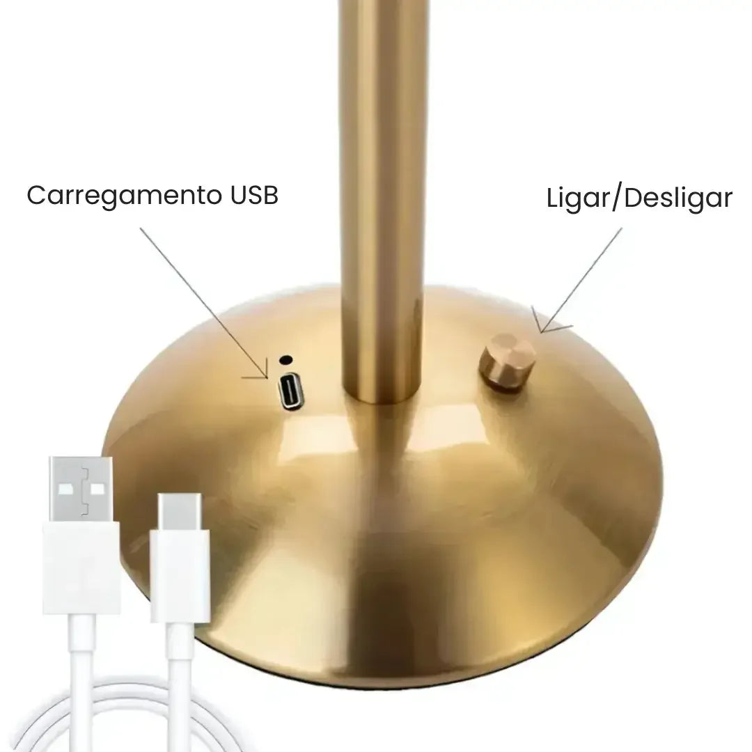 Rechargeable 3-Colour Touch-Control LED Table Lamp