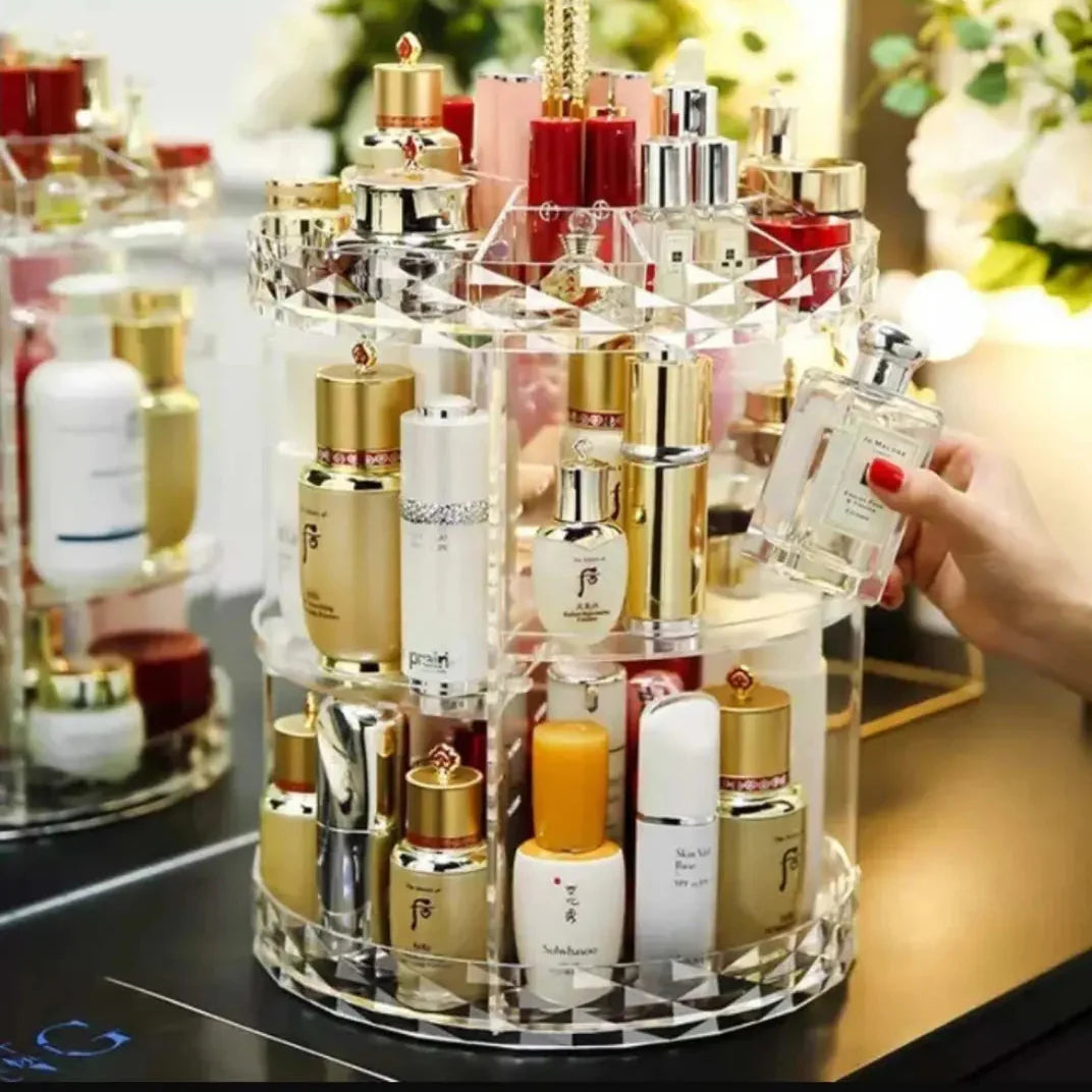 360° Rotating Acrylic Make-up Organiser