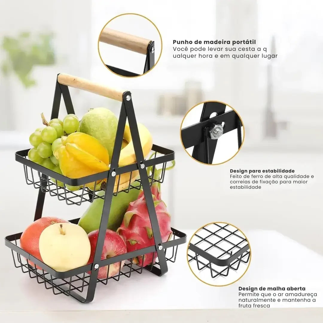 Metal Storage Basket – 2 or 3 tiers