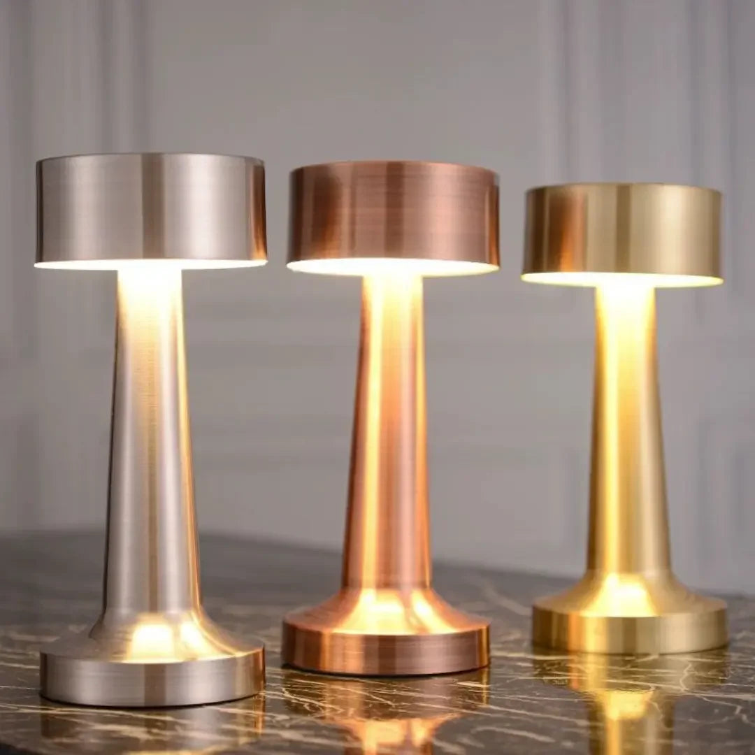 Rechargeable Metal Touch Table Lamp