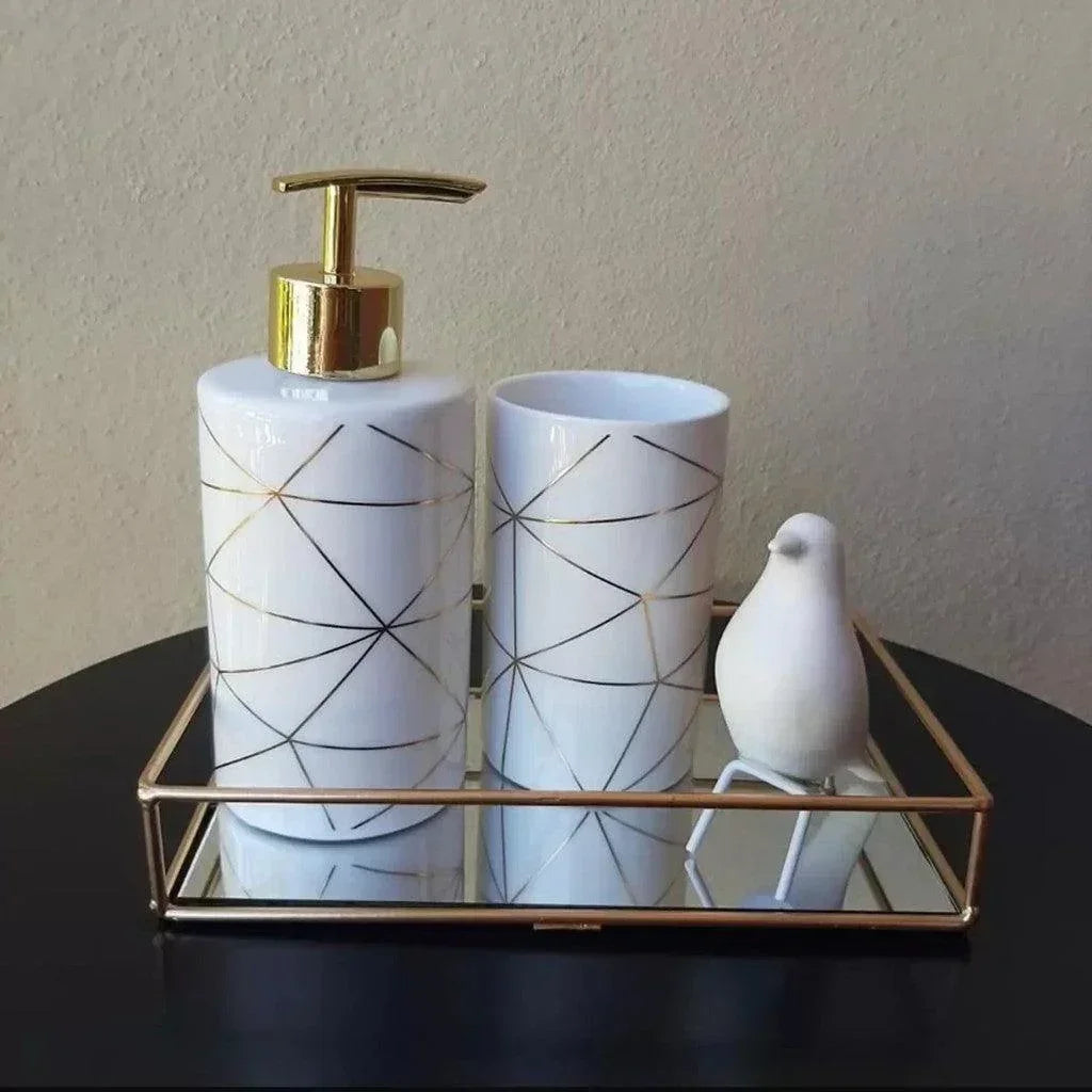 Luxury Decorative Tray with Mirror