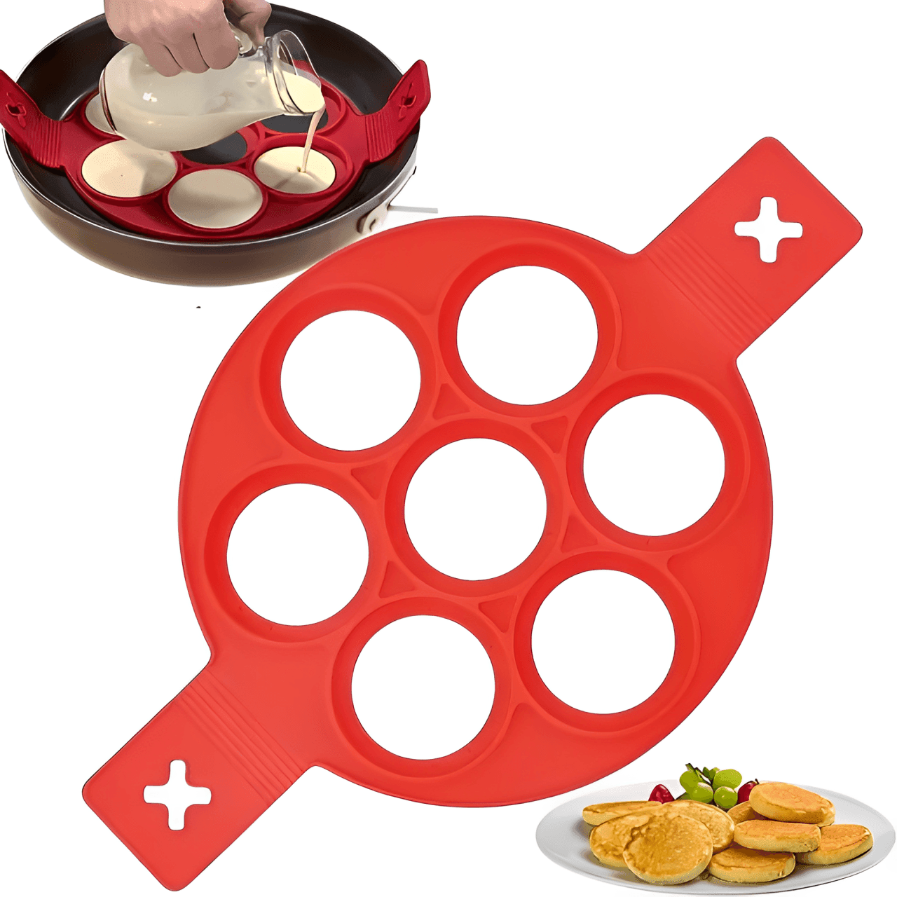 Non-stick Silicone Pancake Mould – Buy 2, Get 3