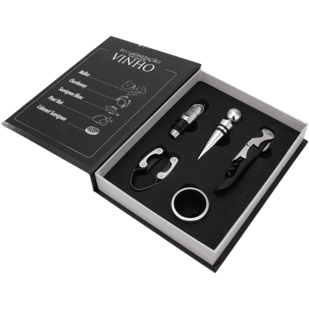 Book-Shaped Wine Opener Set