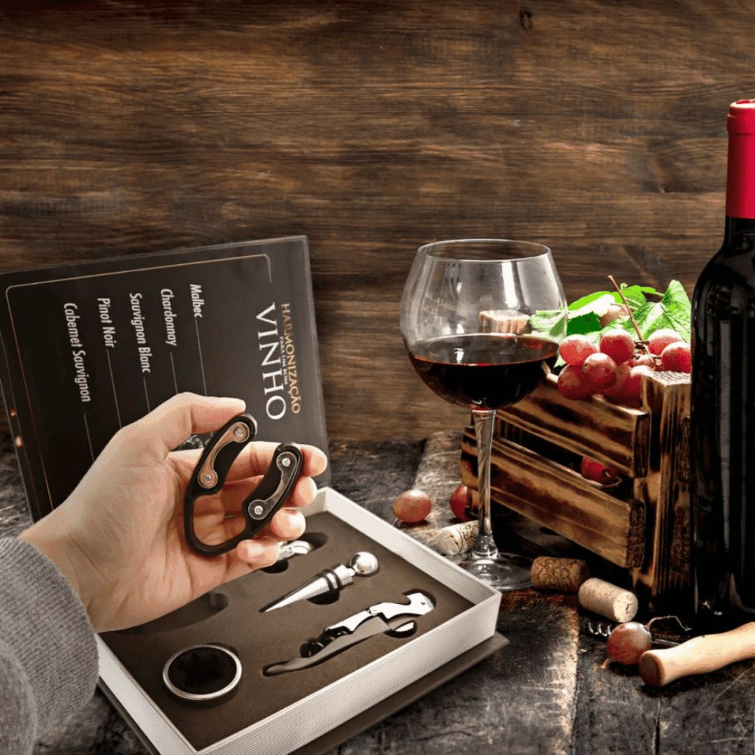 Book-Shaped Wine Opener Set