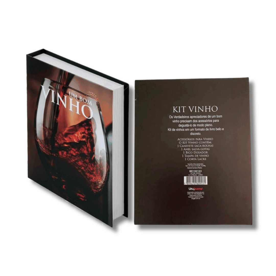 Book-Shaped Wine Opener Set