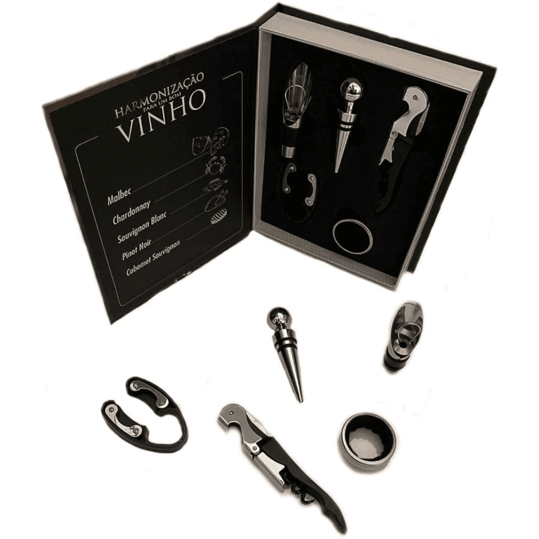 Book-Shaped Wine Opener Set