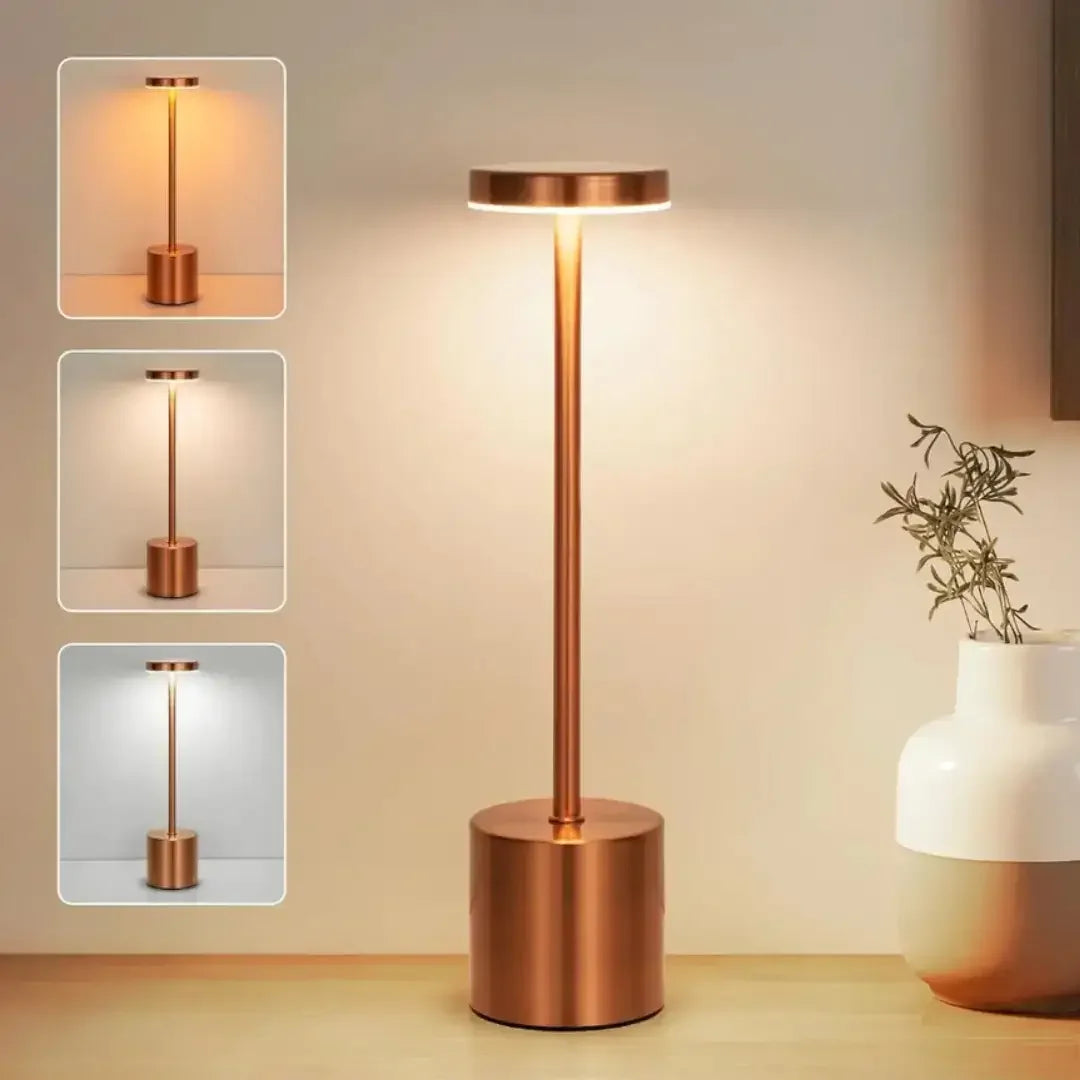 USB-Rechargeable Touch-Controlled LED Table Lamp with 3 Light Settings