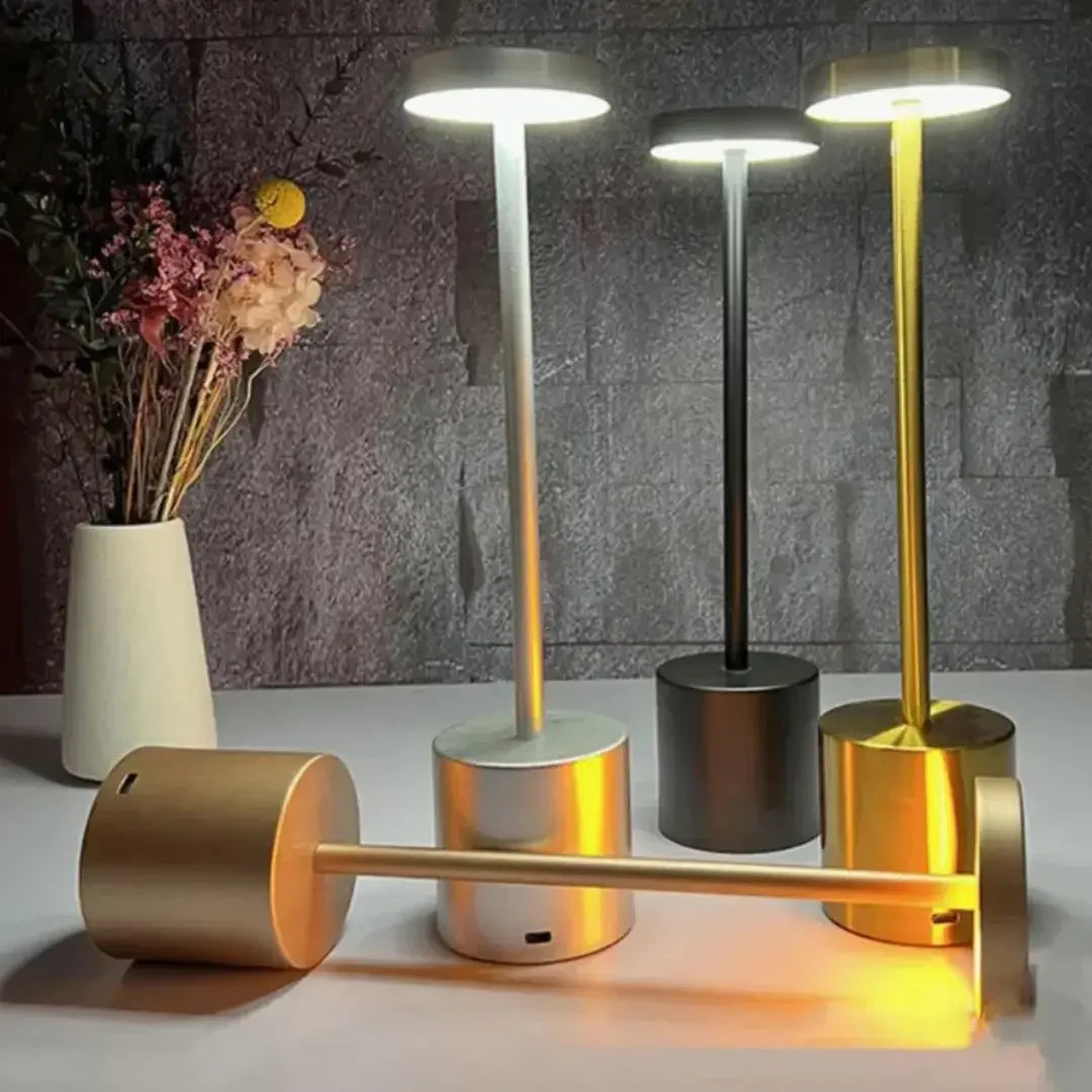 USB-Rechargeable Touch-Controlled LED Table Lamp with 3 Light Settings