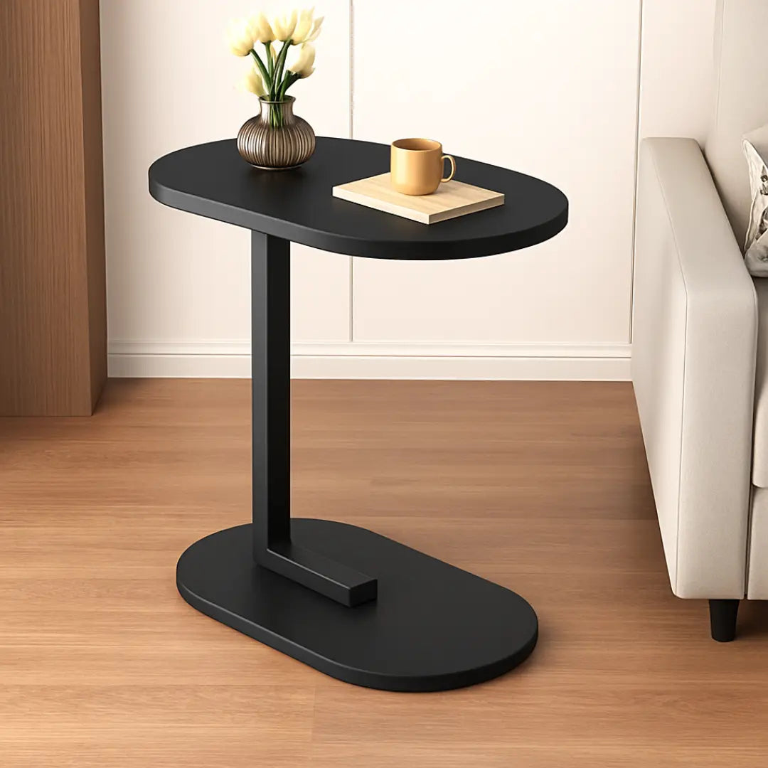 Portable Side Table in Iron and MDF