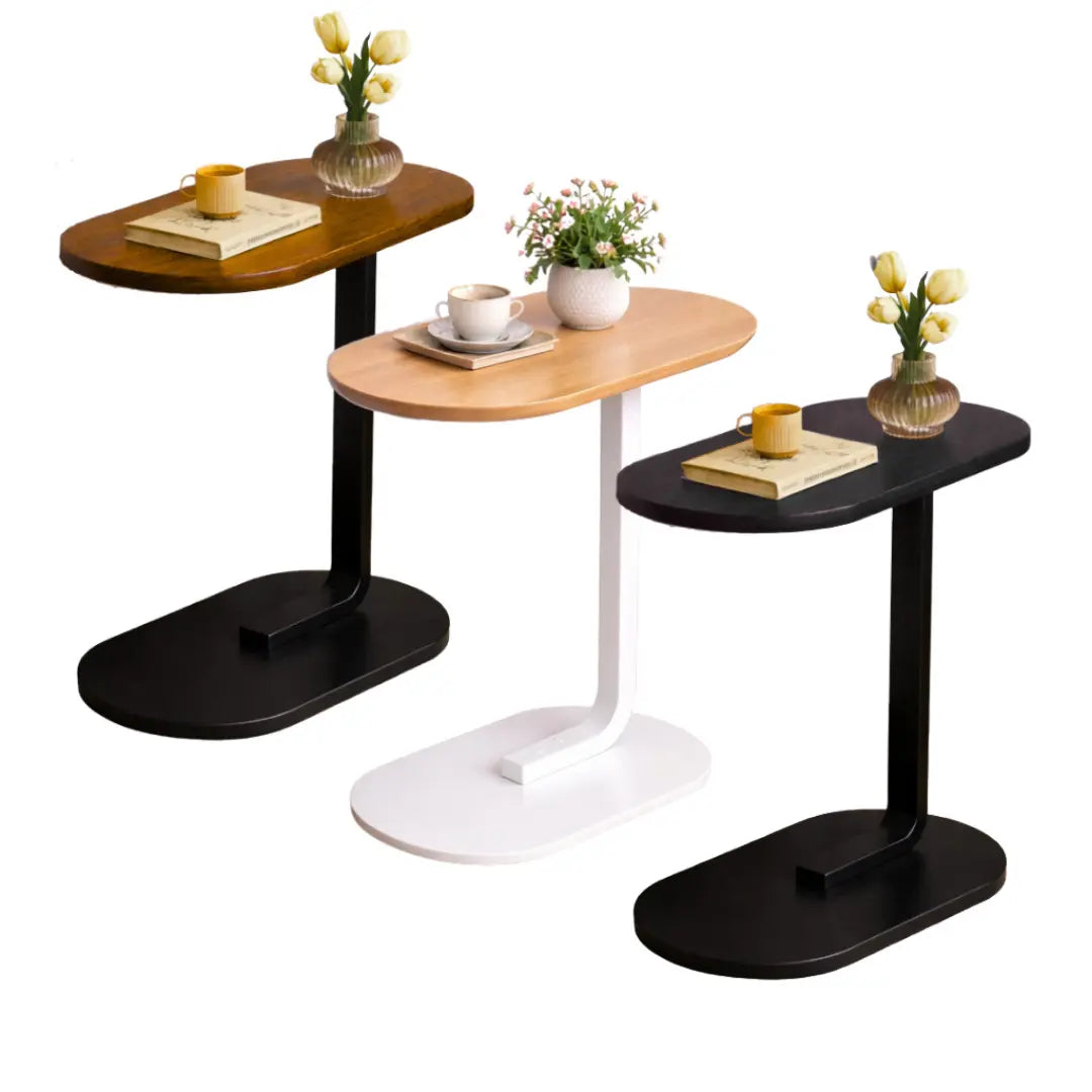 Portable Side Table in Iron and MDF