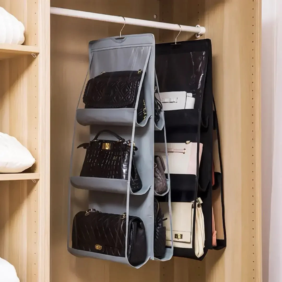 Multipurpose Bag Organiser with Hanger for Wardrobes