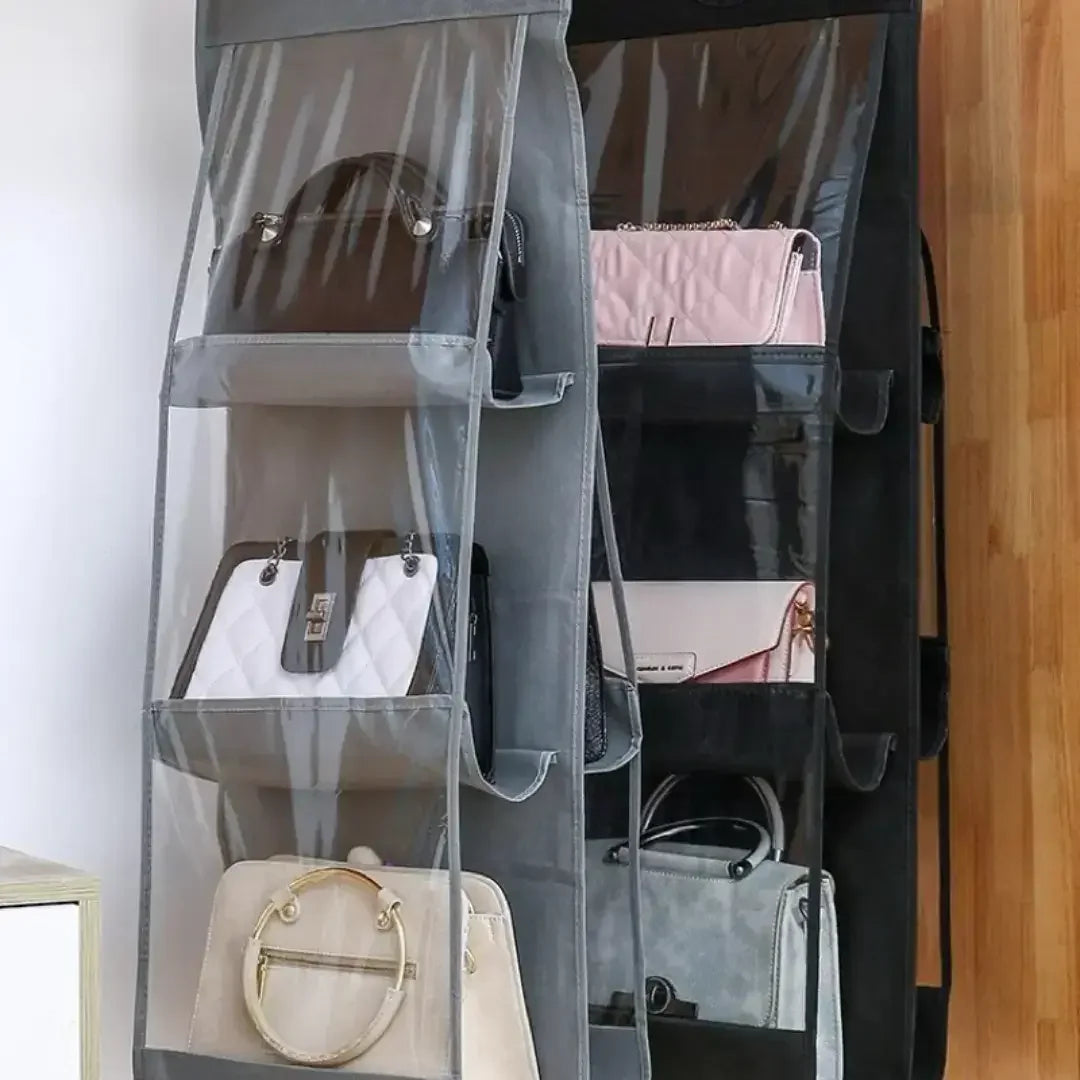 Multipurpose Bag Organiser with Hanger for Wardrobes