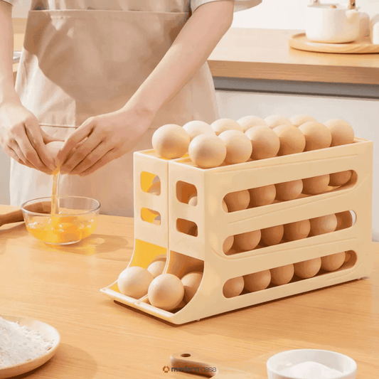 4-tier Automatic Rotating Egg Holder
