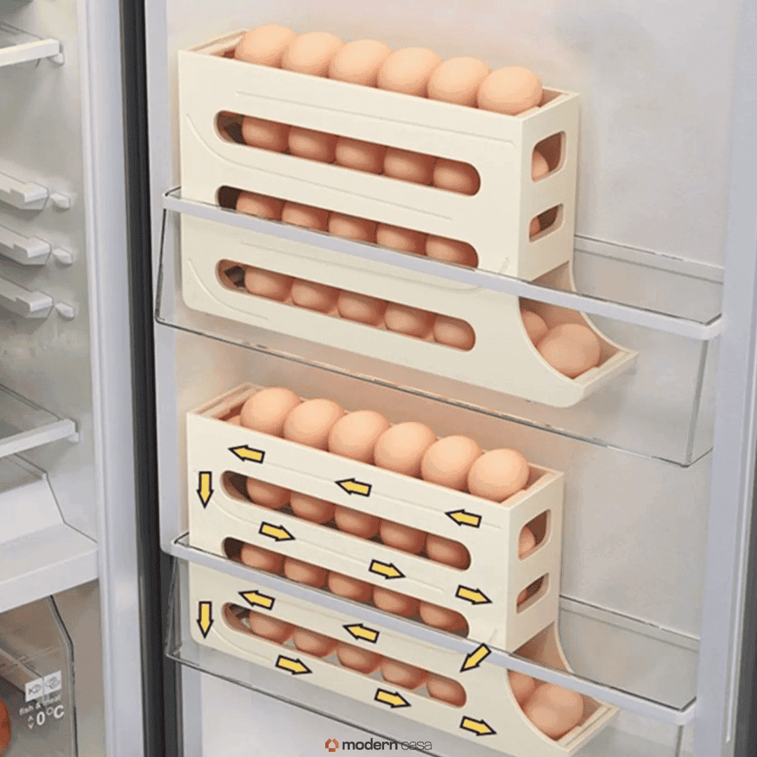 4-tier Automatic Rotating Egg Holder