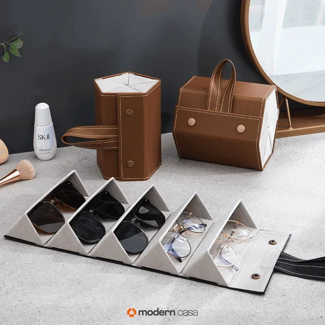 Foldable Glasses Organiser with Compartments