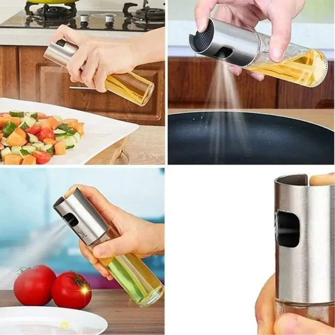 Spray Bottle for Oil, Olive Oil and Seasonings